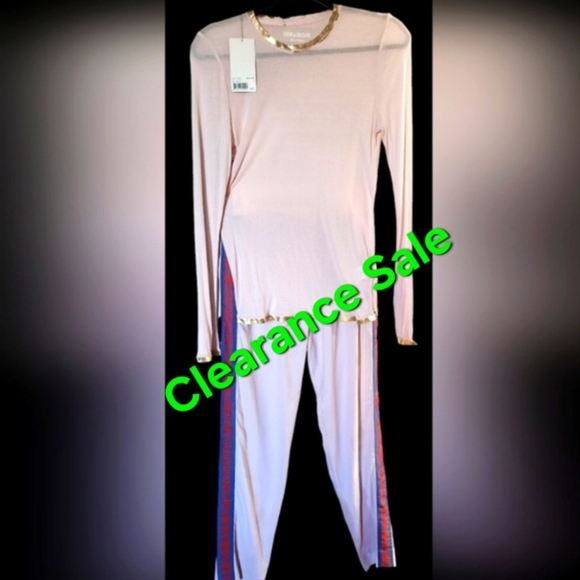 EUC Zadig & Voltaire 2 piece set lounger